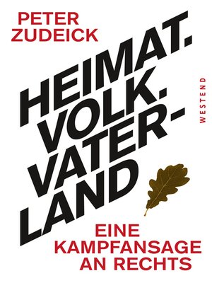 cover image of Heimat. Volk. Vaterland